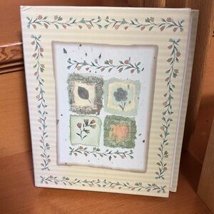 🆕 At A Glance Green Leaf Patterned Address, phone number & more Binder Album